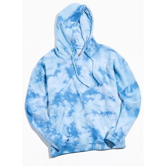Standard Cloth Stockton Tie Dye Pullover Hoodie Sweatshirt Blue Urban Size Small - Picture 1 of 9